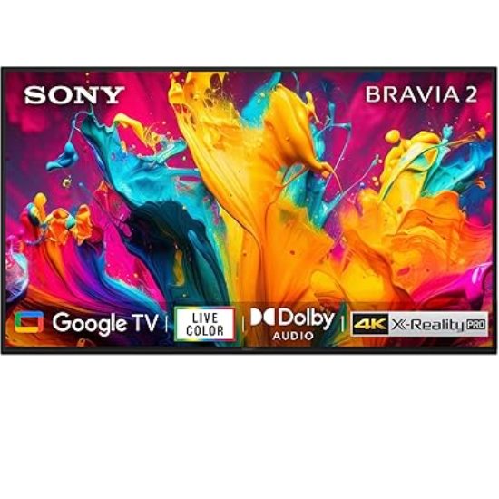 Sony BRAVIA 2 Series 126 cm (50 inches) 4K Ultra HD Smart LED Google TV K-50S20B (Black)